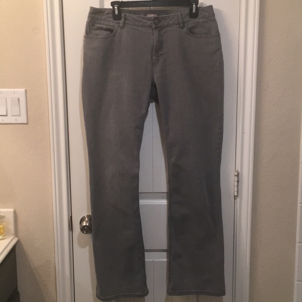 J.jill boot cut jeans grey wash